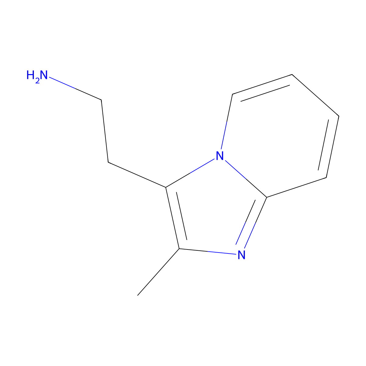 2-{2-Methylimidazo[1,2-a]pyridin-3-yl}ethan-1-amine molecular structure, CAS 730911-05-4