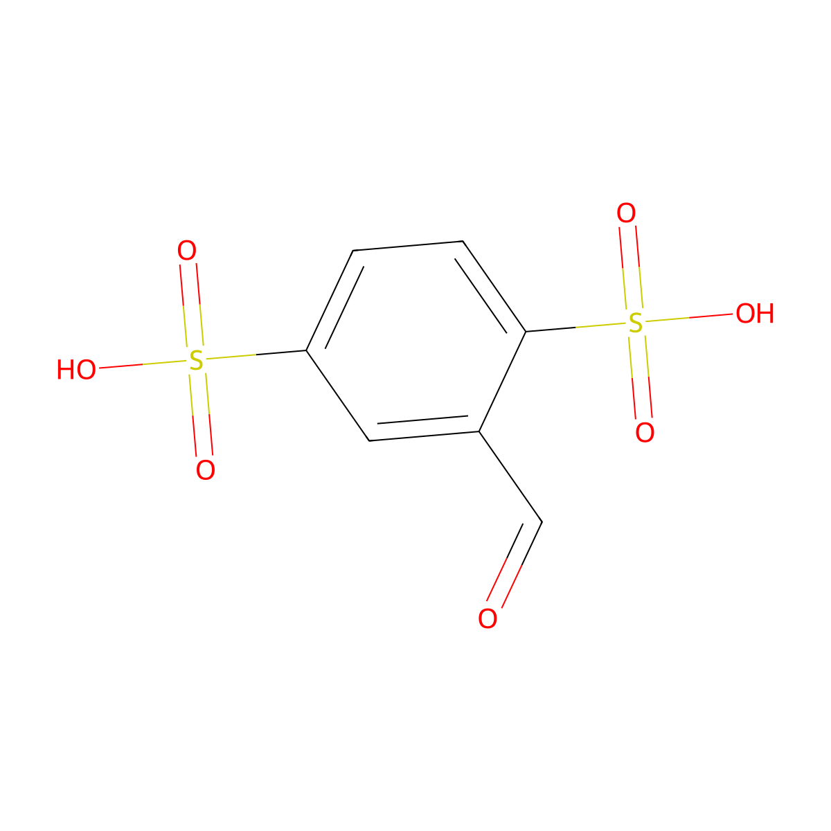 2-Formylbenzene-1,4-disulfonic acid molecular structure, CAS 730912-46-6