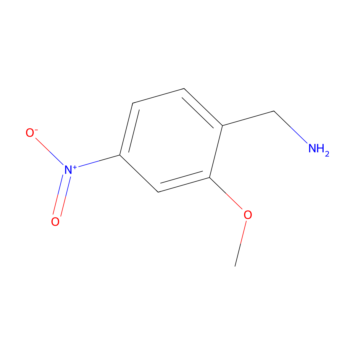 (2-Methoxy-4-nitrophenyl)methanamine molecular structure, CAS 730929-93-8