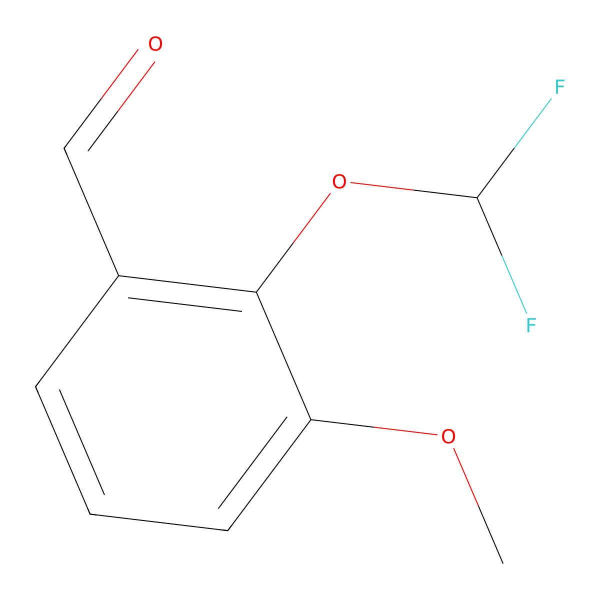 2-(Difluoromethoxy)-3-methoxybenzaldehyde molecular structure, CAS 730949-79-8
