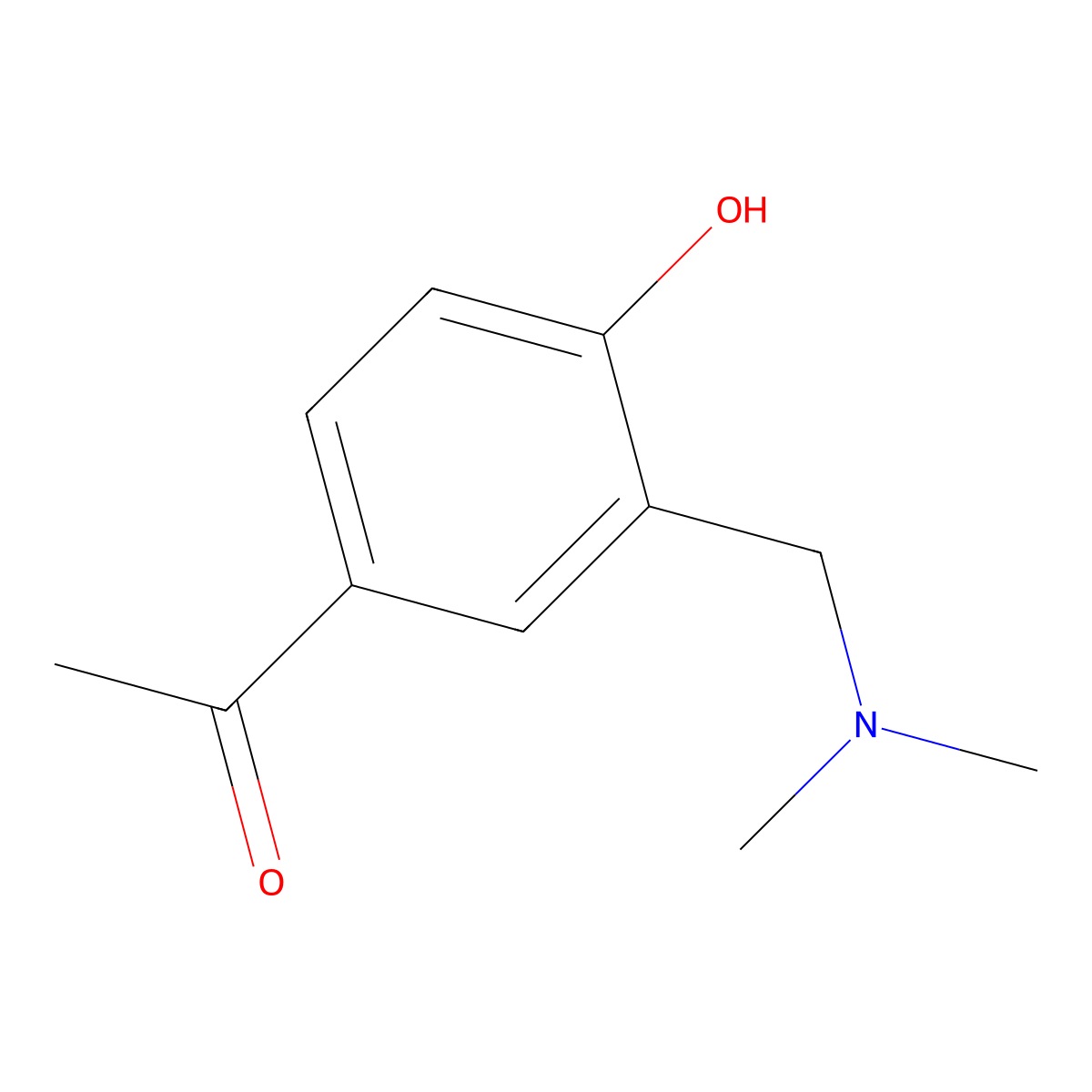 1-[3-[(Dimethylamino)methyl]-4-hydroxyphenyl]ethanone molecular structure, CAS 73096-98-7
