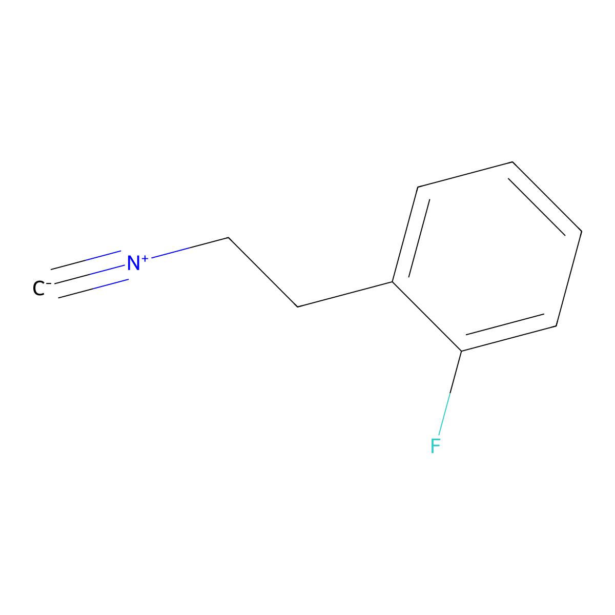 1-Fluoro-2-(2-isocyanoethyl)benzene molecular structure, CAS 730964-62-2