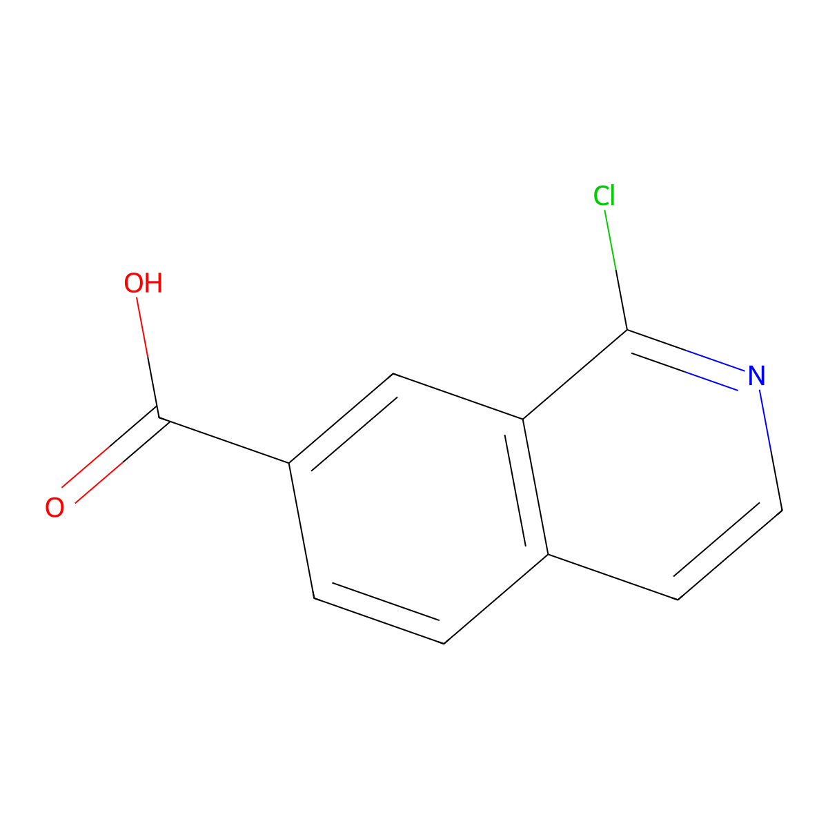 1-Chloroisoquinoline-7-carboxylic acid molecular structure, CAS 730971-21-8