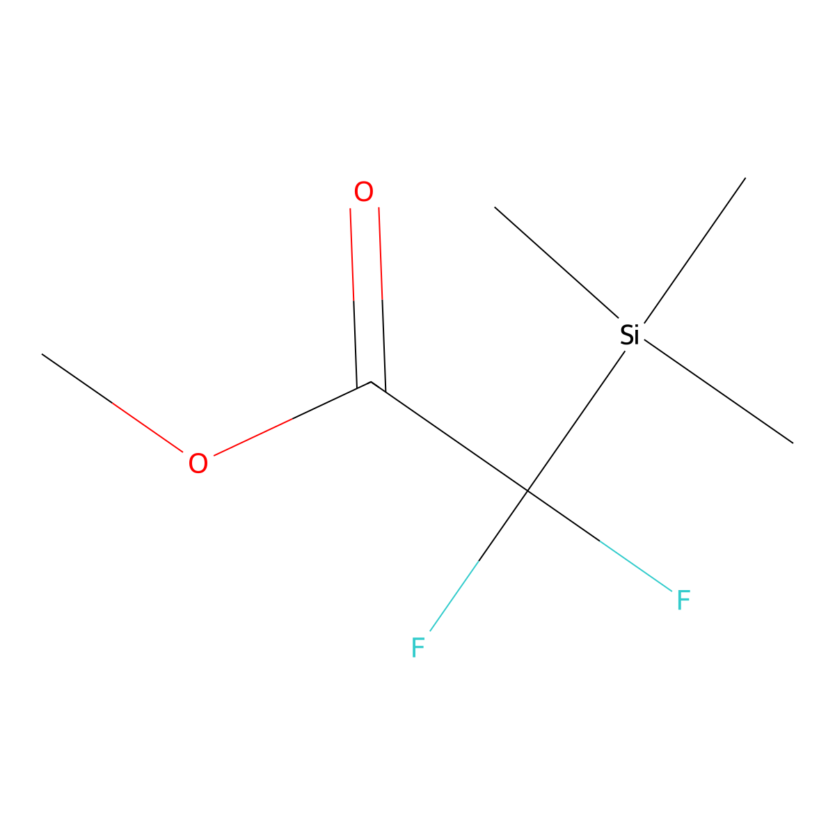 Methyl trimethylsilyldifluoroacetate molecular structure, CAS 730971-66-1