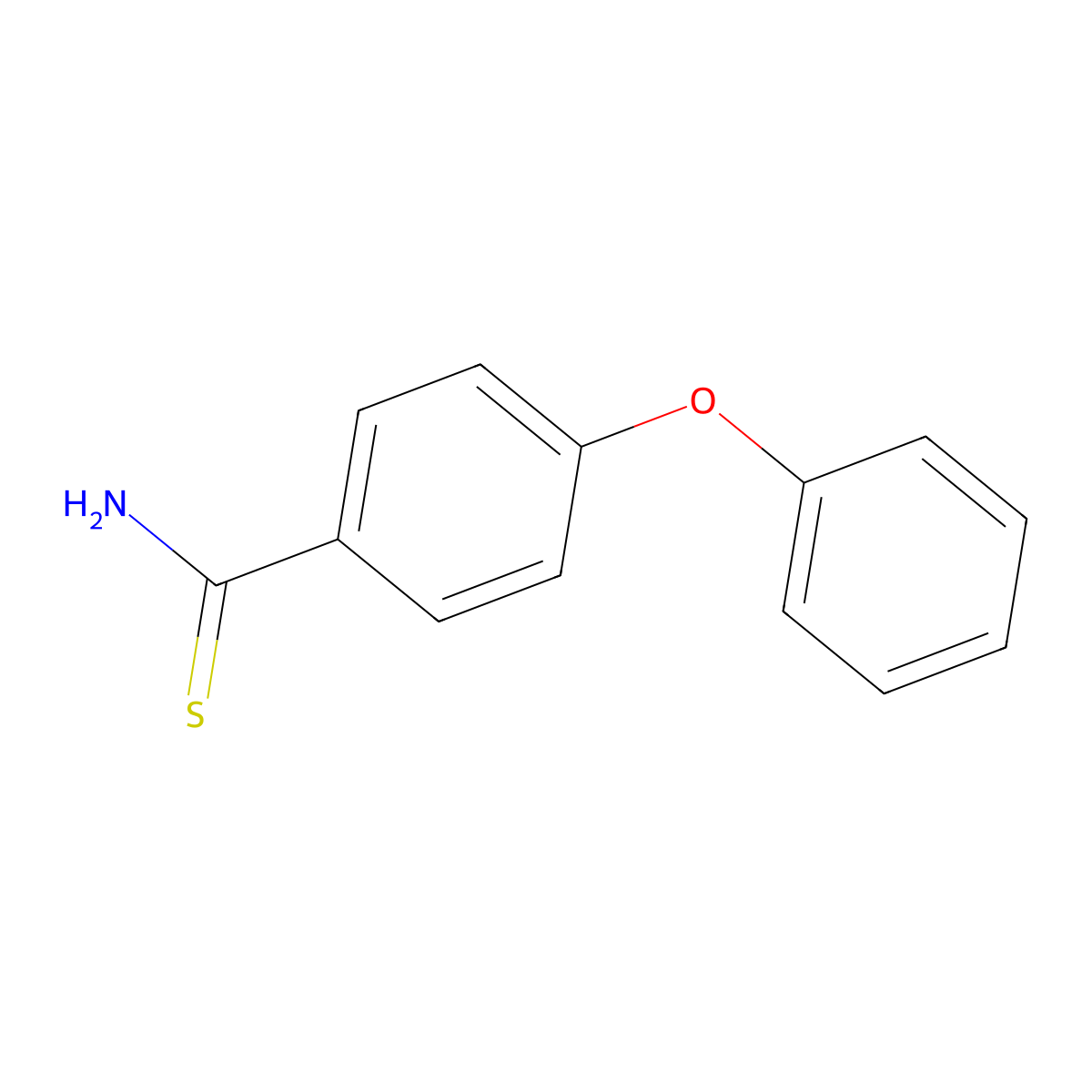 4-Phenoxythiobenzamide molecular structure, CAS 730971-68-3