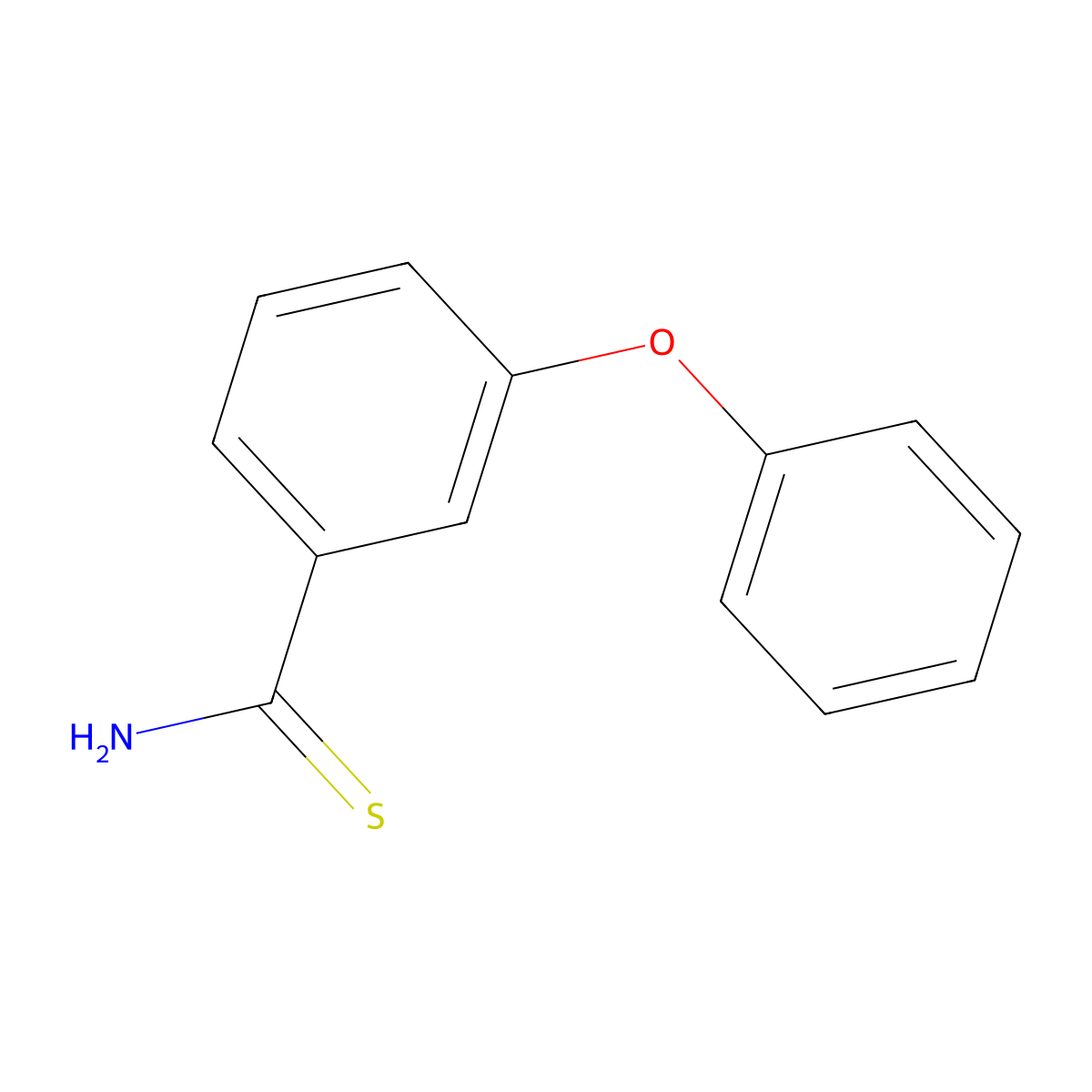 3-Phenoxybenzene-1-carbothioamide molecular structure, CAS 730971-69-4