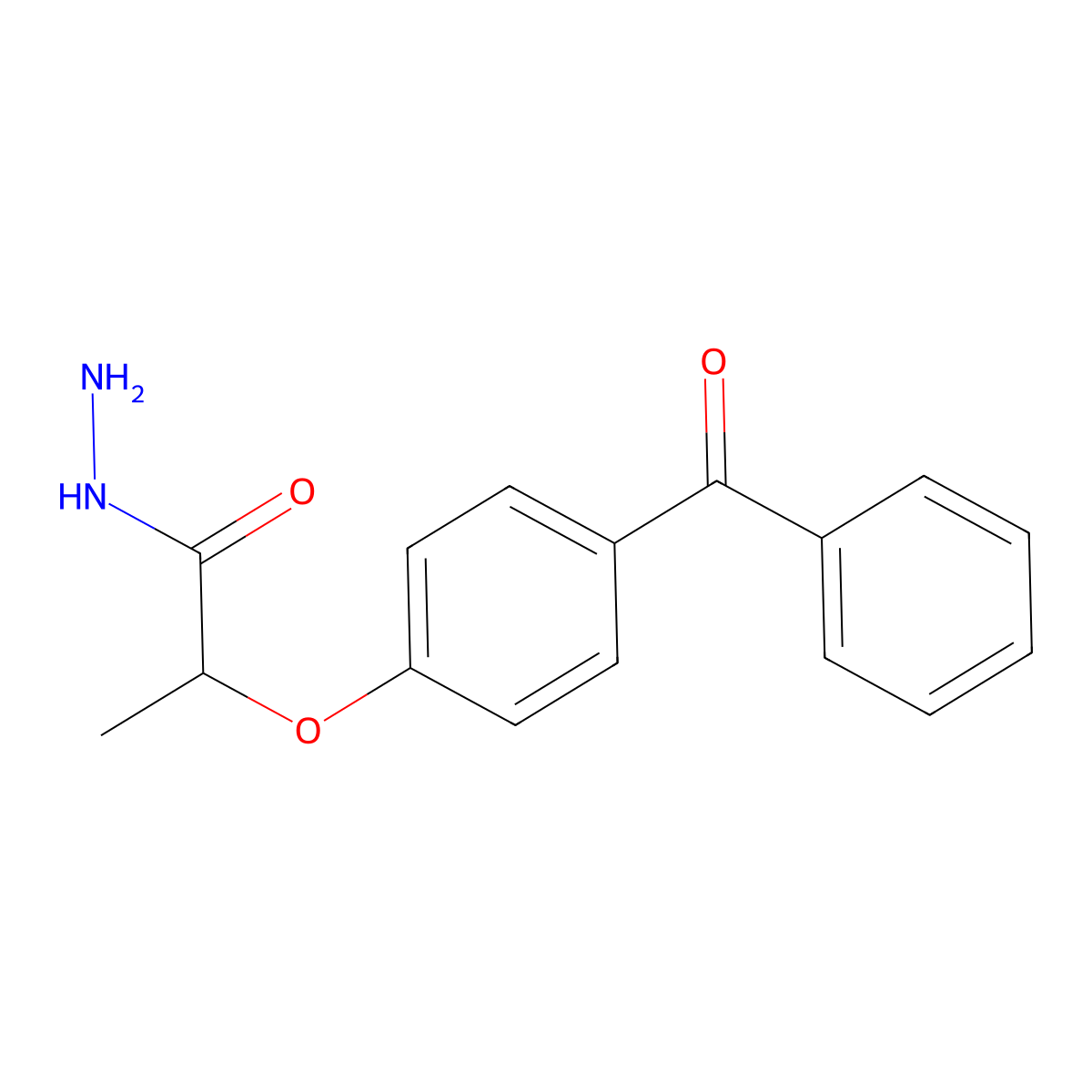 2-(4-Benzoylphenoxy)propanehydrazide molecular structure, CAS 730976-70-2
