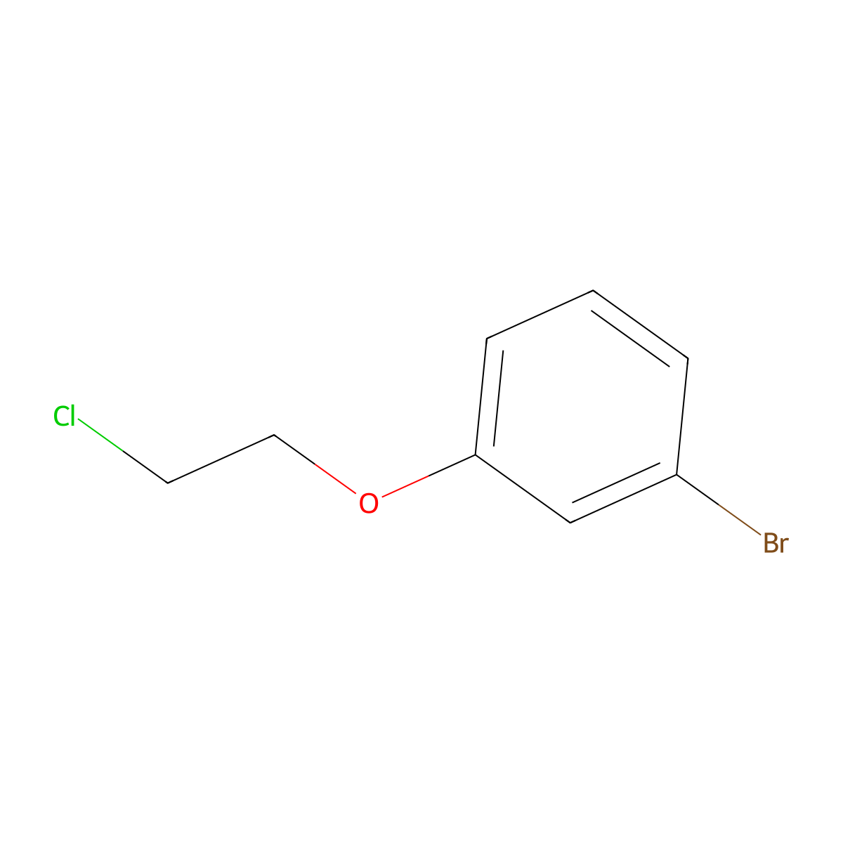 1-Bromo-3-(2-chloroethoxy)benzene molecular structure, CAS 730978-54-8