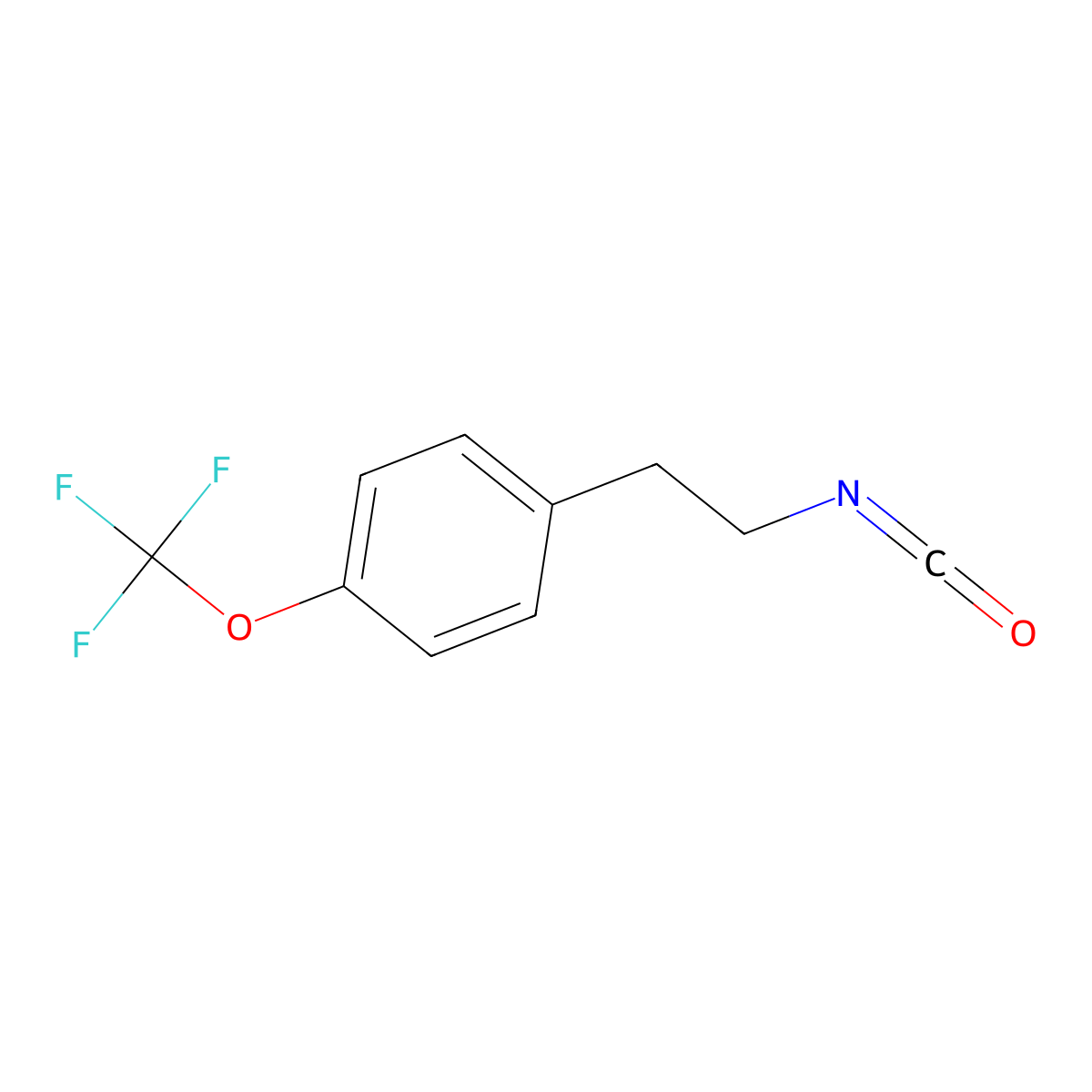 1-(2-Isocyanatoethyl)-4-(trifluoromethoxy)benzene molecular structure, CAS 730981-19-8