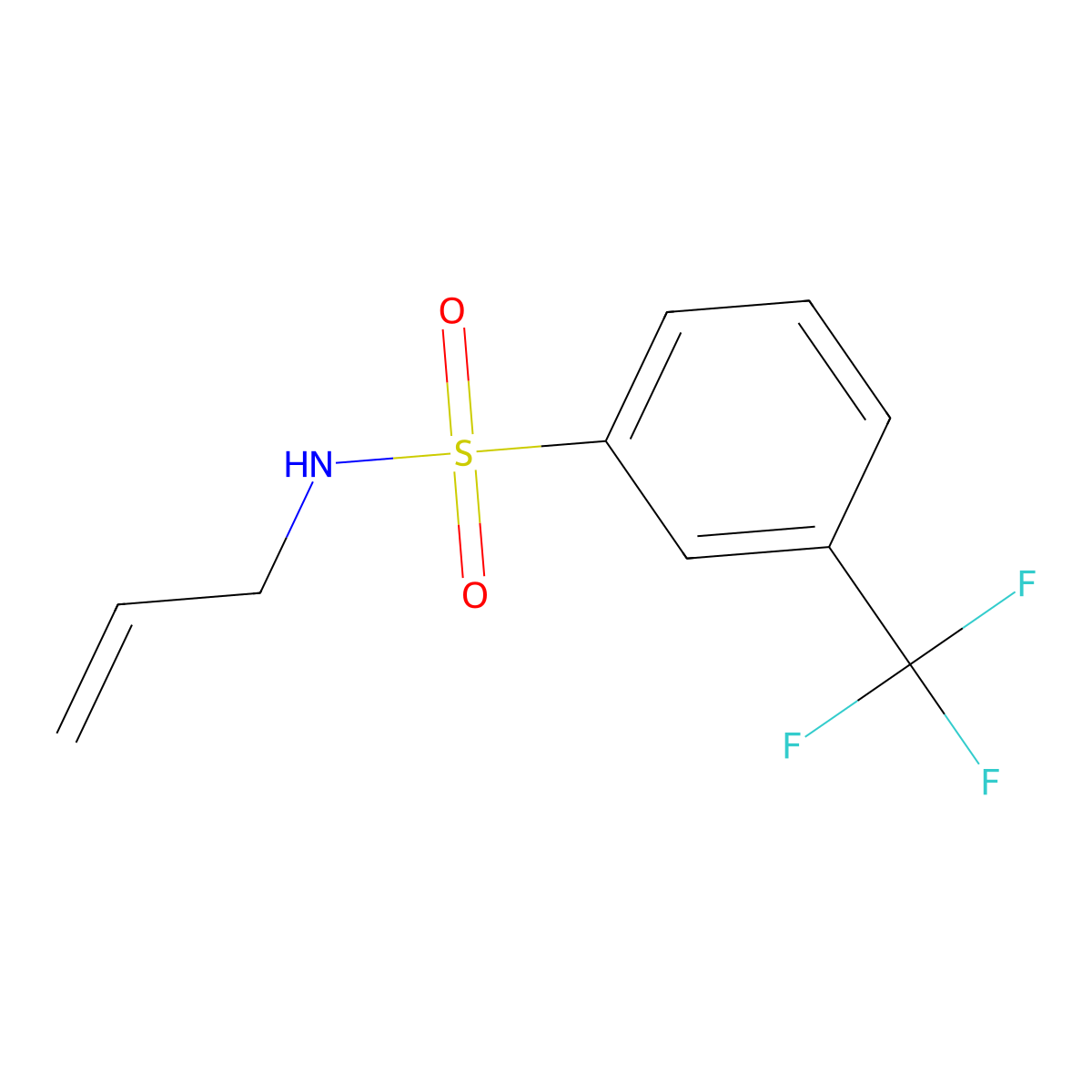 N-(prop-2-en-1-yl)-3-(trifluoromethyl)benzene-1-sulfonamide molecular structure, CAS 730986-27-3