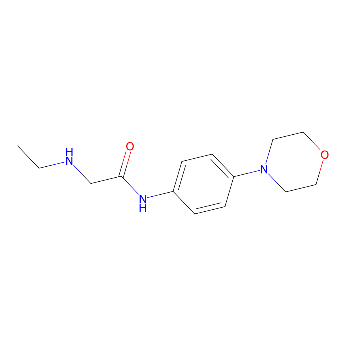 2-(ethylamino)-N-[4-(morpholin-4-yl)phenyl]acetamide molecular structure, CAS 730992-35-5