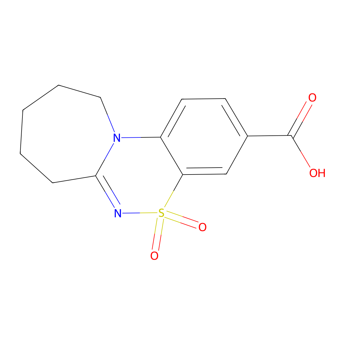 8,8-Dioxo-8lambda6-thia-1,9-diazatricyclo(8.5.0.0,2,7)pentadeca-2,4,6,9-tetraene-5-carboxylic acid molecular structure, CAS 730992-36-6