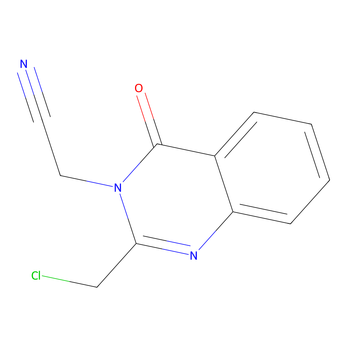 2-[2-(Chloromethyl)-4-oxo-3,4-dihydroquinazolin-3-yl]acetonitrile molecular structure, CAS 730992-44-6