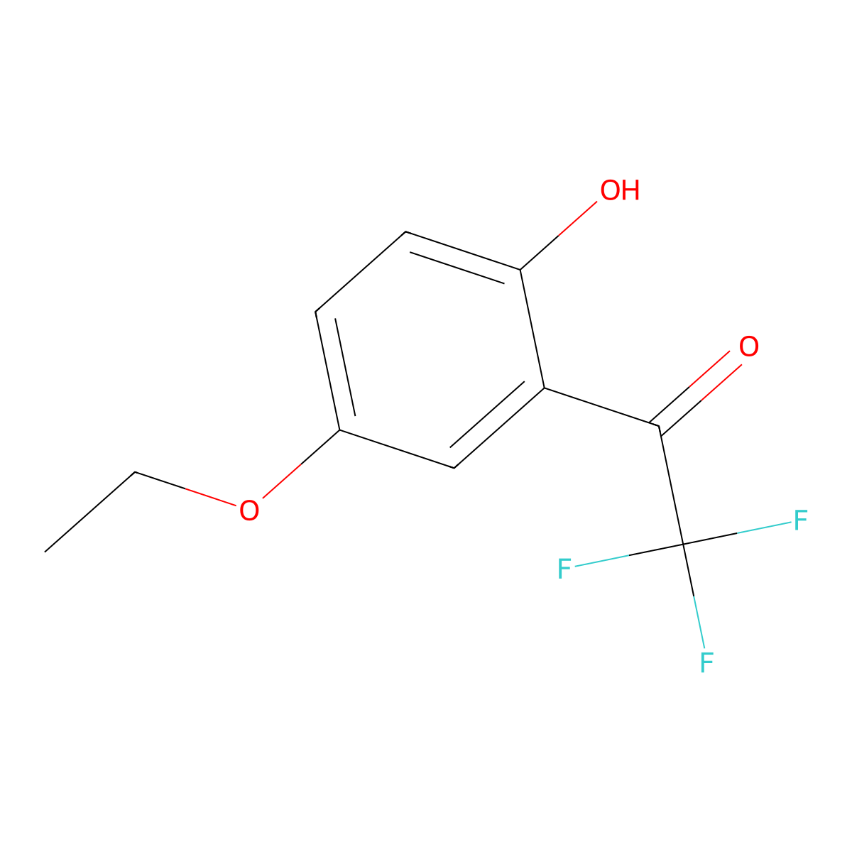 1-(5-Ethoxy-2-hydroxyphenyl)-2,2,2-trifluoroethan-1-one molecular structure, CAS 730992-69-5