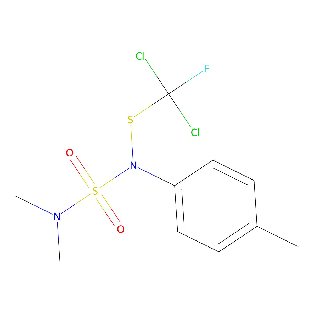 Tolylfluanid molecular structure, CAS 731-27-1
