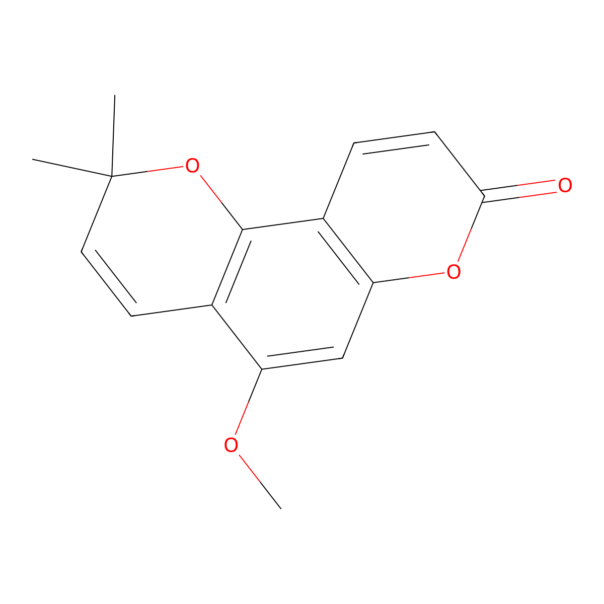 Alloxanthoxyletin molecular structure, CAS 731-75-9