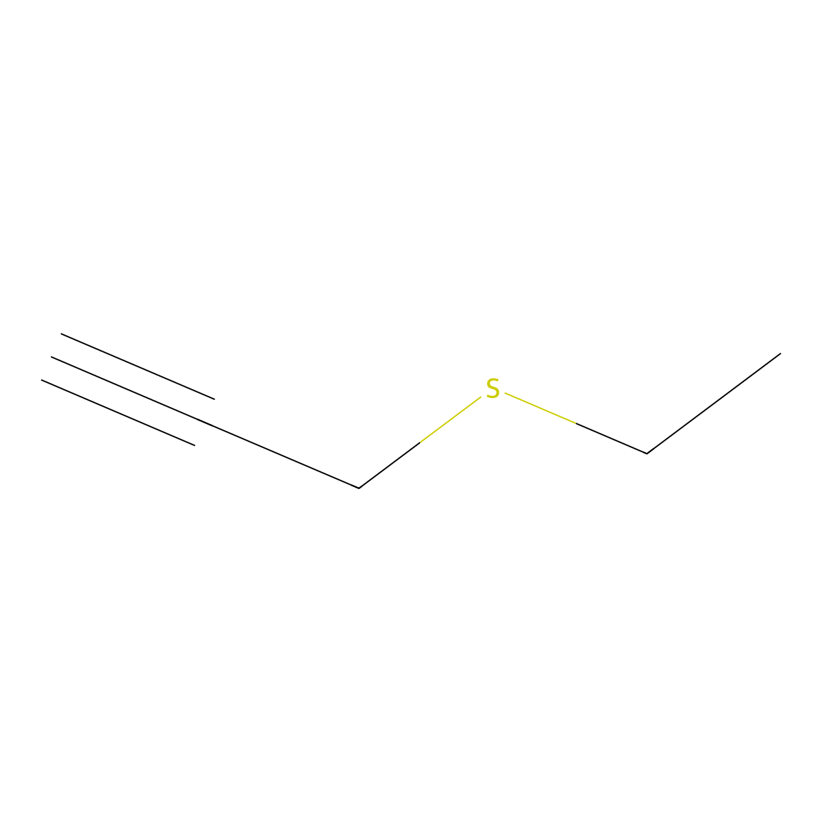 3-(Ethylsulfanyl)prop-1-yne molecular structure, CAS 7310-92-1