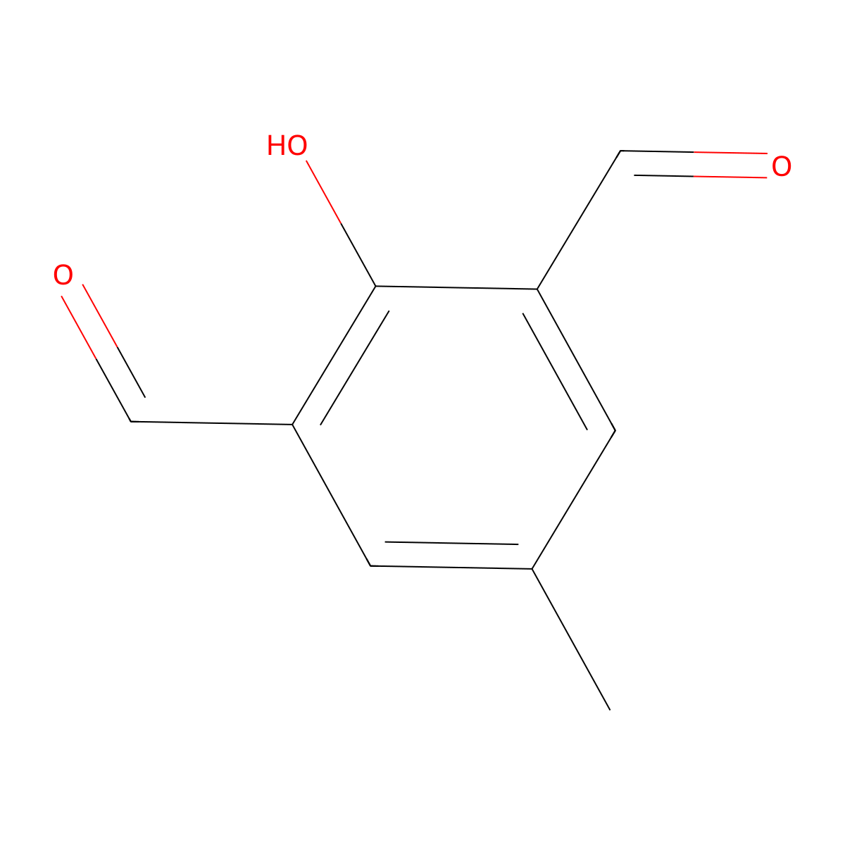 2,6-Diformyl-4-methylphenol molecular structure, CAS 7310-95-4