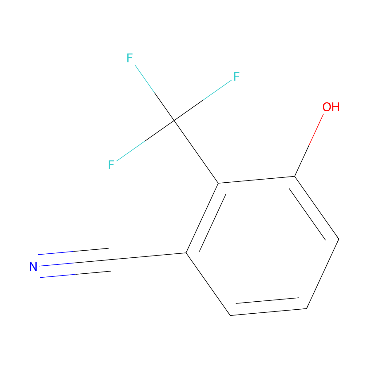 3-Hydroxy-2-(trifluoromethyl)benzonitrile molecular structure, CAS 731002-48-5
