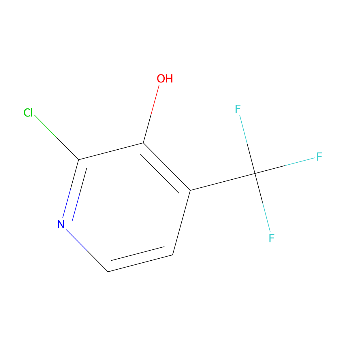 2-Chloro-4-(trifluoromethyl)pyridin-3-OL molecular structure, CAS 731002-59-8