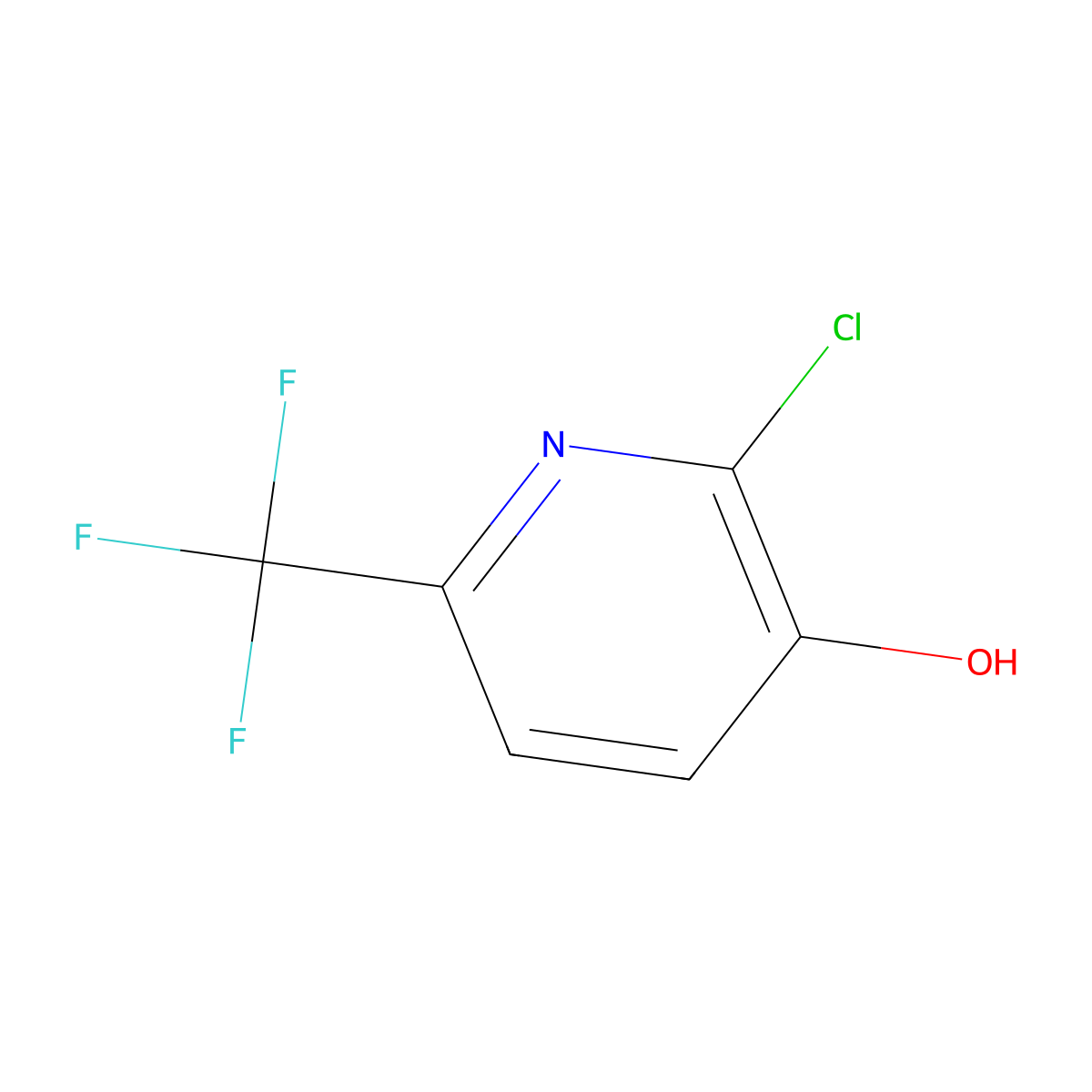2-Chloro-6-(trifluoromethyl)pyridin-3-ol molecular structure, CAS 731002-60-1