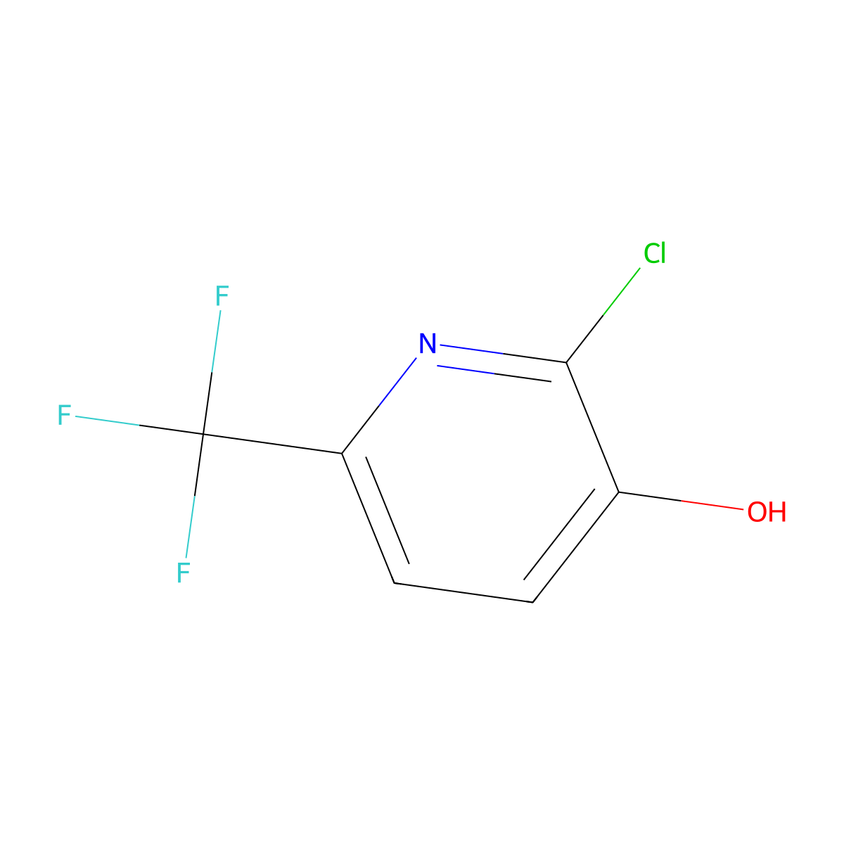 2-Chloro-6-(trifluoromethyl)pyridin-3-ol molecular structure, CAS 731002-60-1