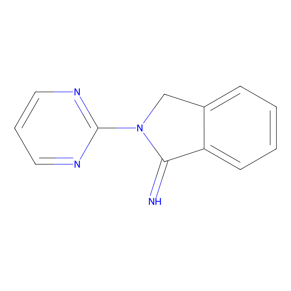 2-Pyrimidin-2-ylisoindolin-1-imine molecular structure, CAS 731003-91-1