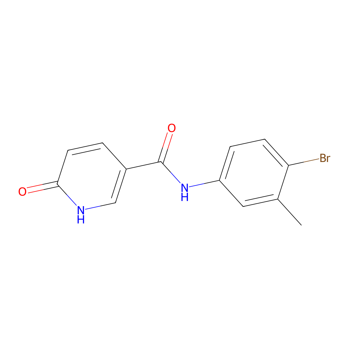 N-(4-bromo-3-methylphenyl)-6-hydroxynicotinamide molecular structure, CAS 731007-99-1