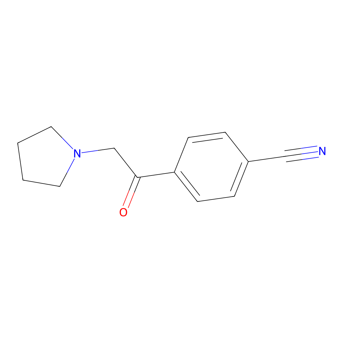 4-(2-Pyrrolidin-1-ylacetyl)benzonitrile molecular structure, CAS 731011-40-8