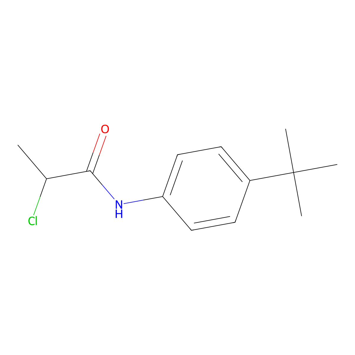 N-(4-tert-butylphenyl)-2-chloropropanamide molecular structure, CAS 731012-01-4