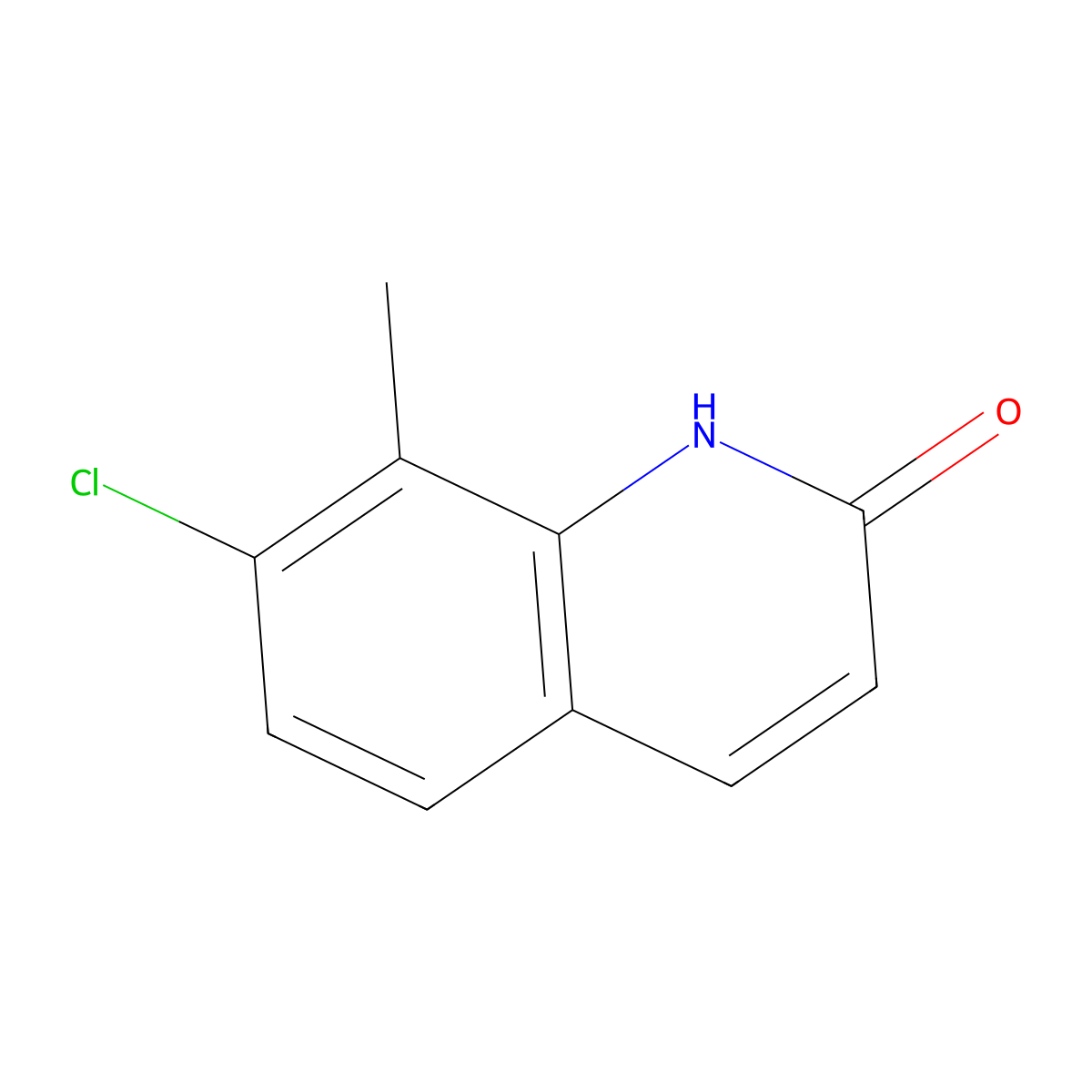 7-Chloro-8-methyl-1,2-dihydroquinolin-2-one molecular structure, CAS 73108-76-6