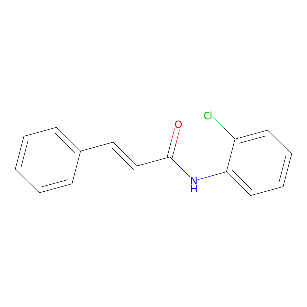 N-(2-Chlorophenyl)cinnamamide molecular structure, CAS 73108-79-9