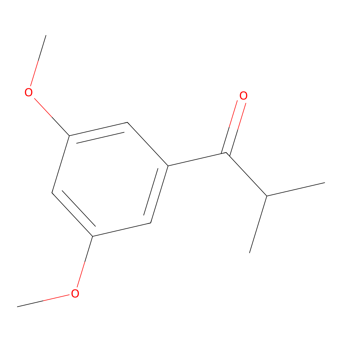 1-(3,5-Dimethoxyphenyl)-2-methyl-1-propanone molecular structure, CAS 73109-77-0