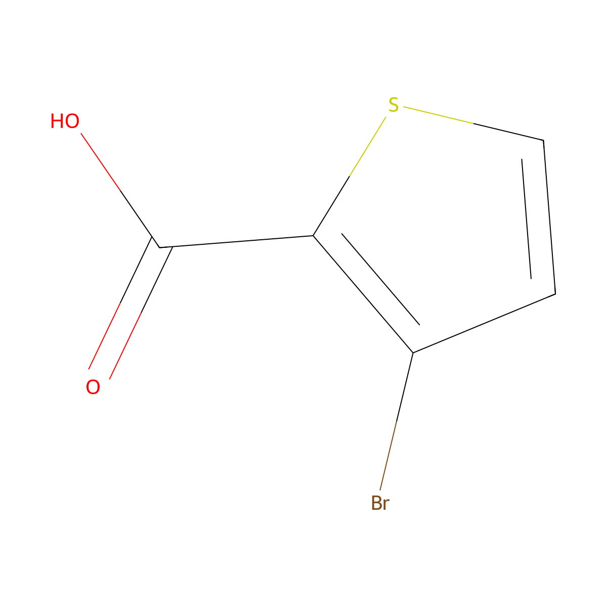 3-Bromothiophene-2-carboxylic acid molecular structure, CAS 7311-64-0