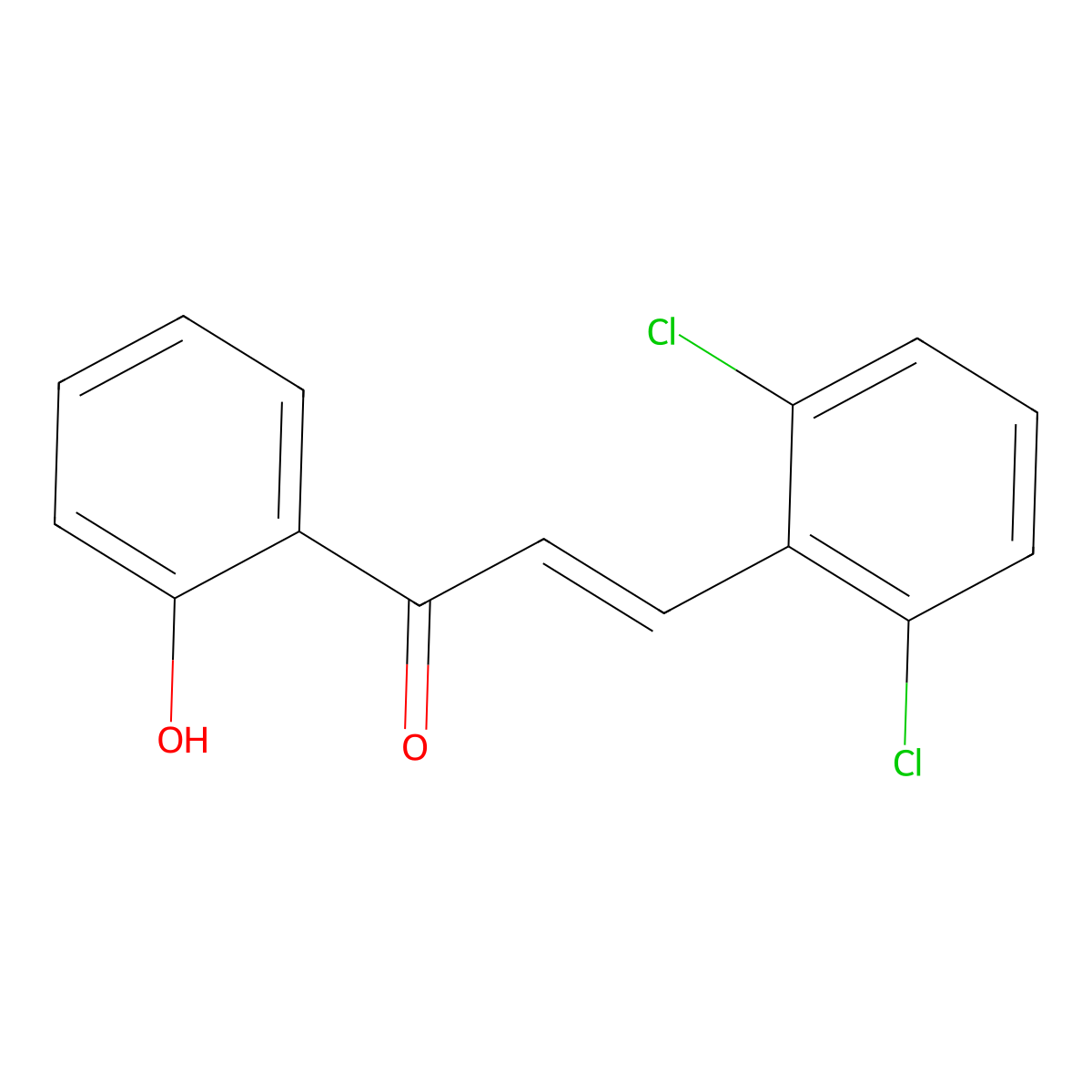 2,6-Dichloro-2'-hydroxychalcone molecular structure, CAS 73110-44-8
