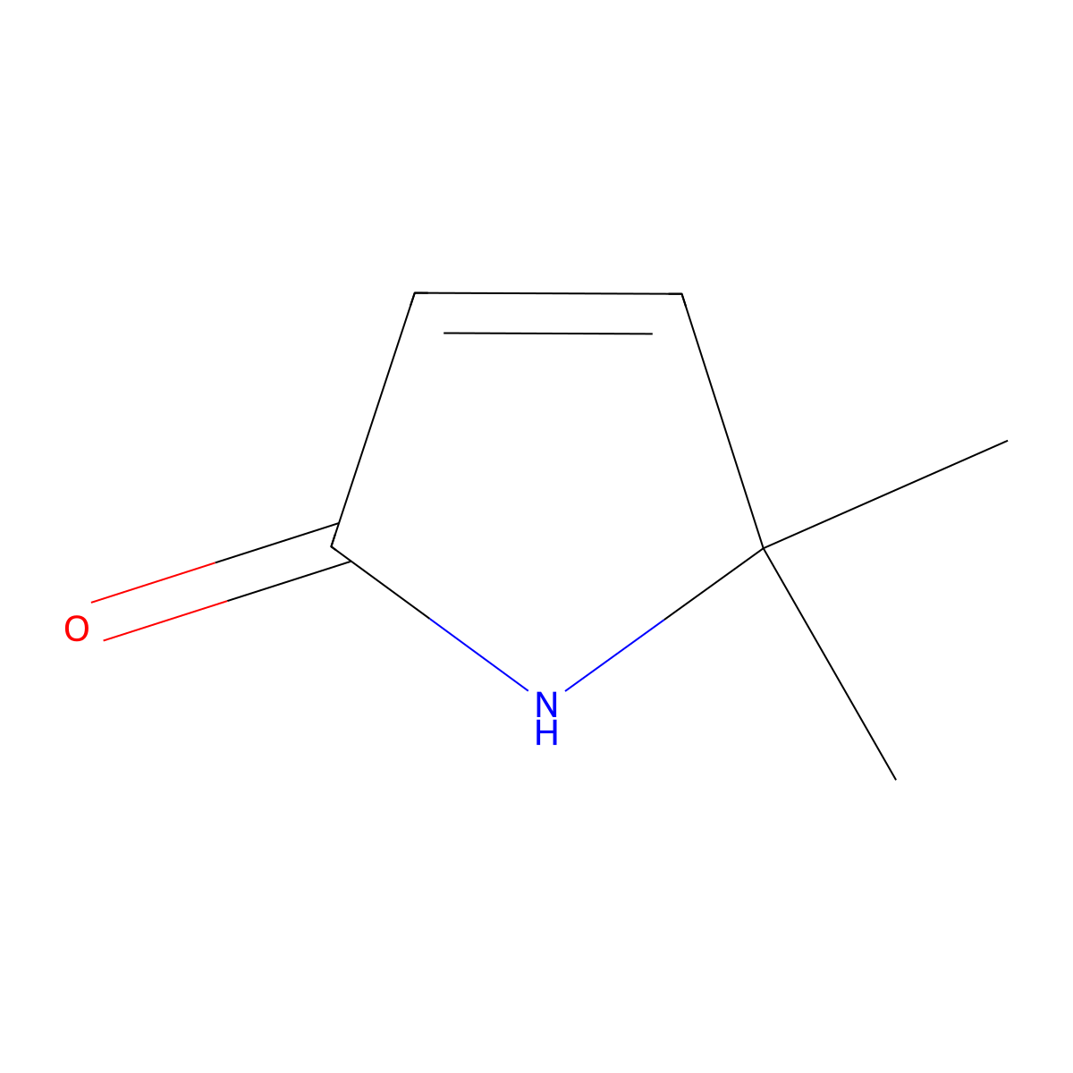 2,5-Dihydro-5,5-dimethylpyrrole-2-one molecular structure, CAS 73119-46-7