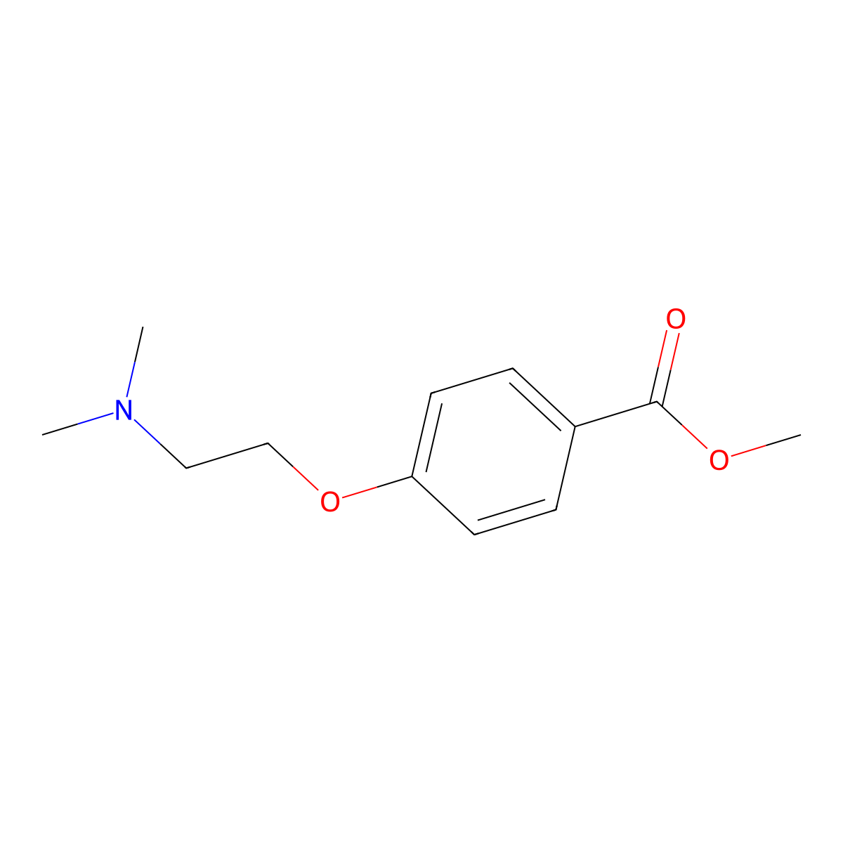 Methyl 4-(2-(dimethylamino)ethoxy)benzoate molecular structure, CAS 73119-82-1
