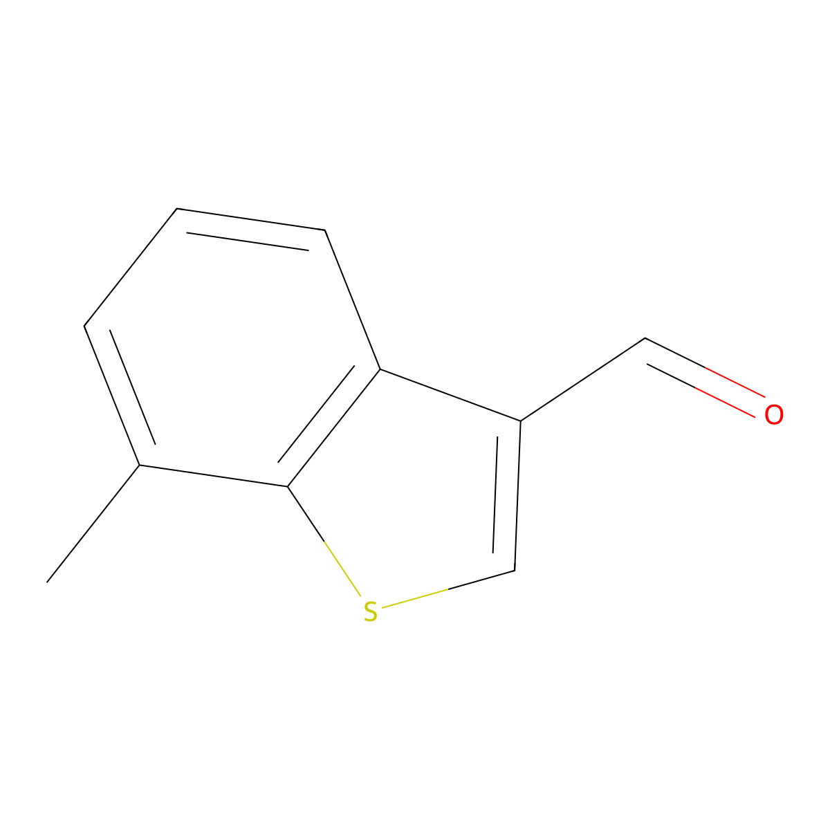 7-Methyl-1-benzothiophene-3-carbaldehyde molecular structure, CAS 7312-00-7