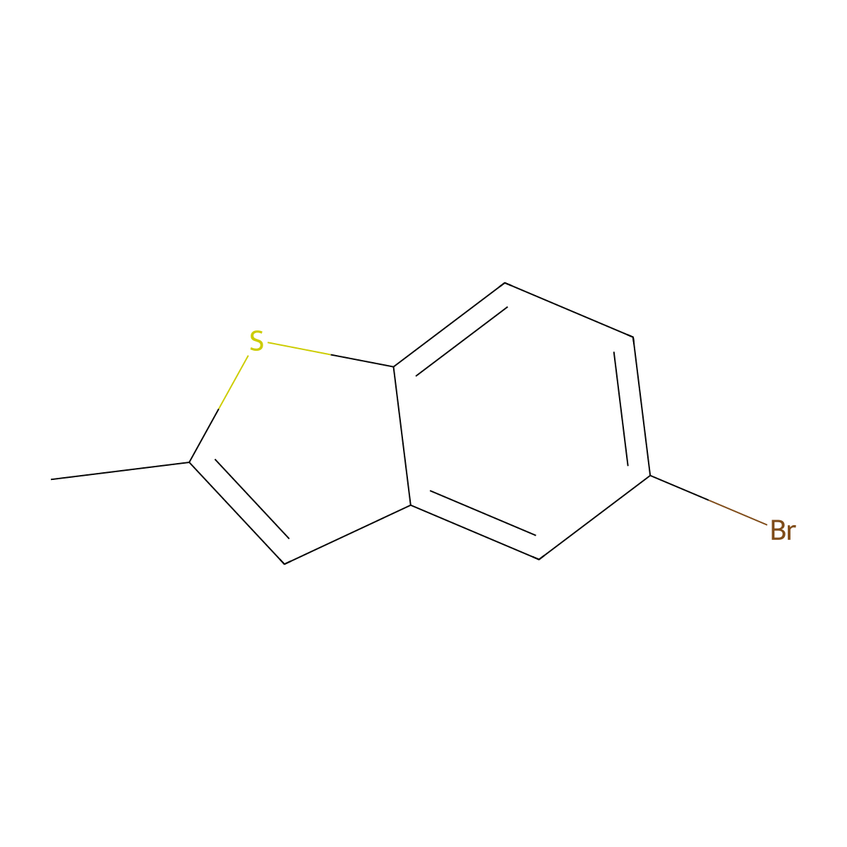 5-Bromo-2-methyl-1-benzothiophene molecular structure, CAS 7312-07-4