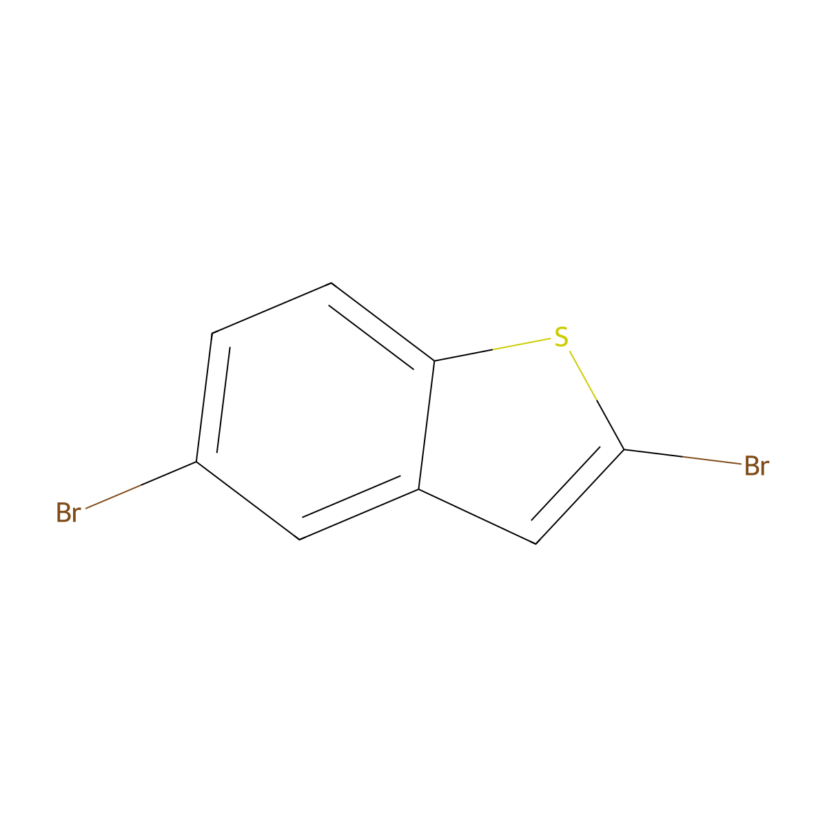 2,5-Dibromobenzo(b)thiophene molecular structure, CAS 7312-17-6