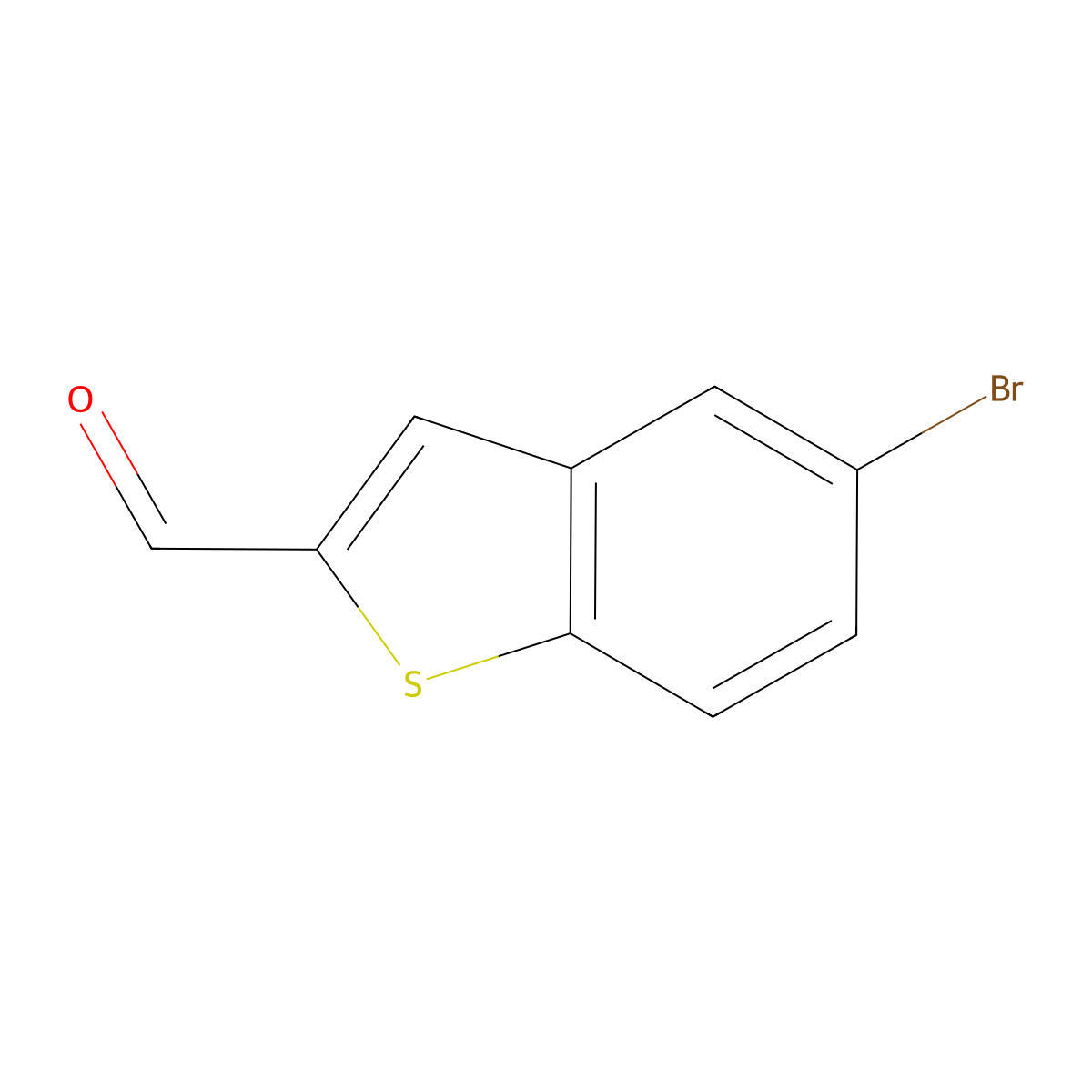 5-Bromo-benzo[b]thiophene-2-carbaldehyde molecular structure, CAS 7312-18-7