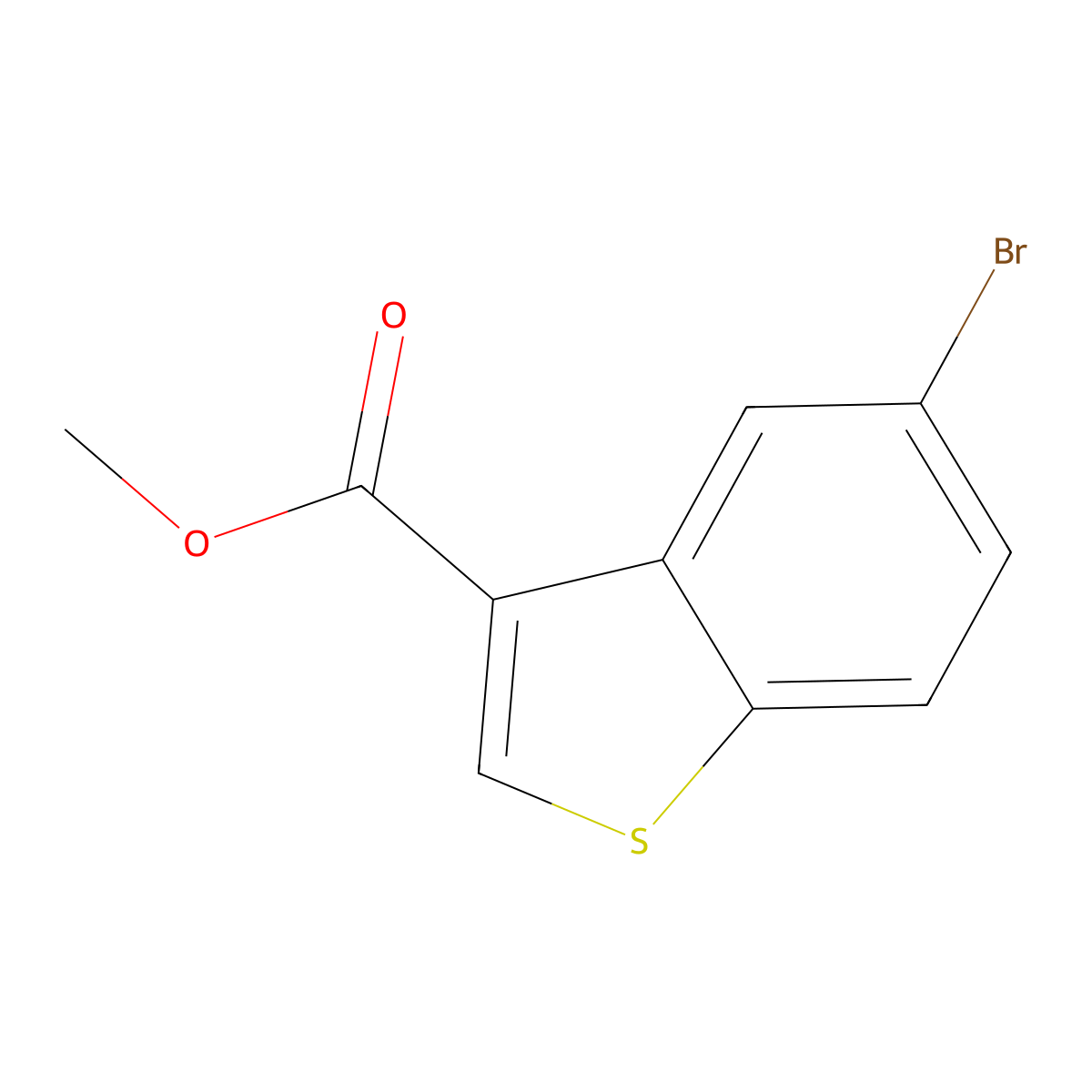 Methyl 5-bromobenzo[b]thiophene-3-carboxylate molecular structure, CAS 7312-25-6