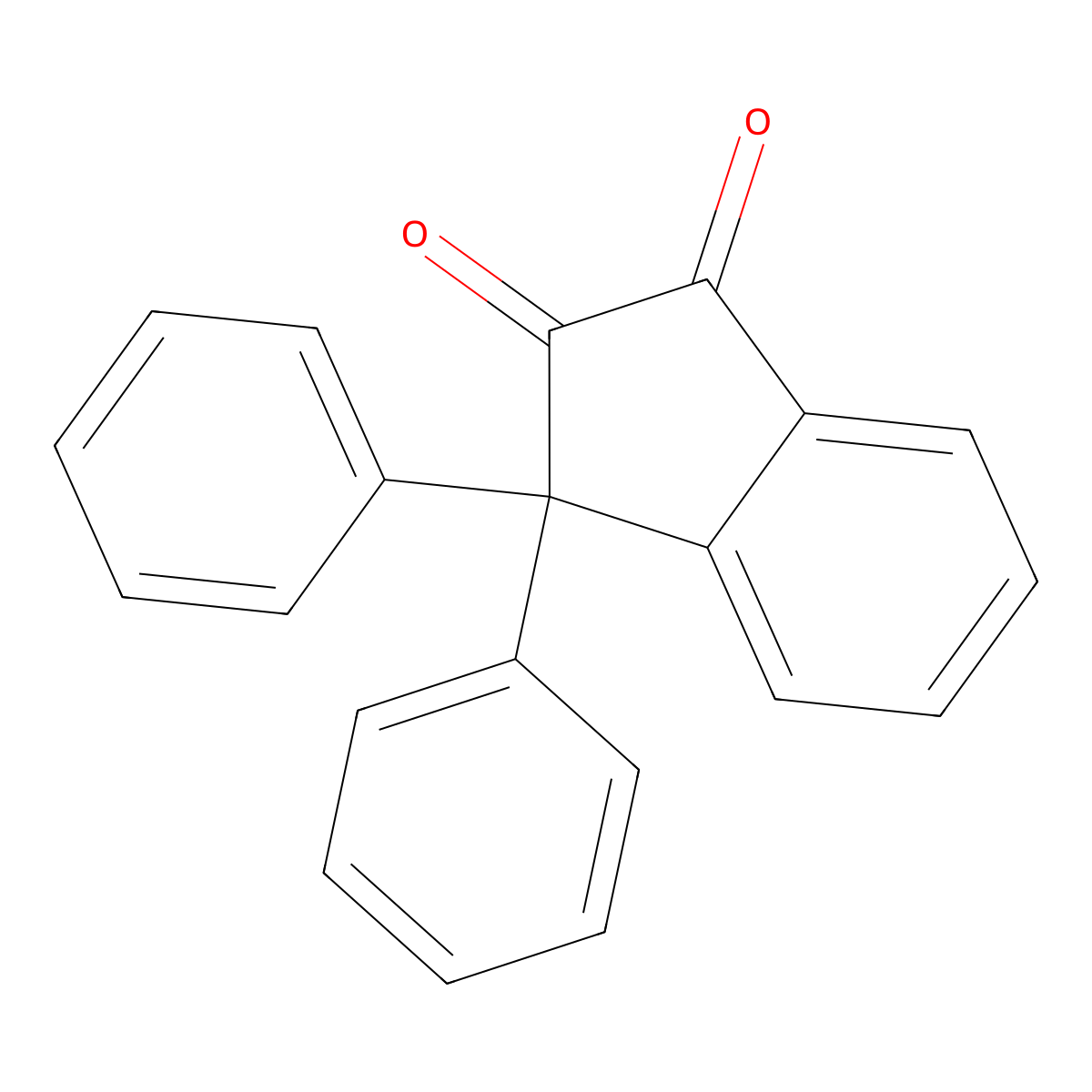 3,3-diphenyl-1H-indene-1,2(3H)-dione molecular structure, CAS 7312-39-2