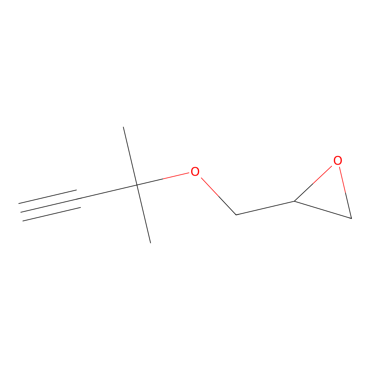 2-(2-Methylbut-3-yn-2-yloxymethyl)oxirane molecular structure, CAS 7312-54-1