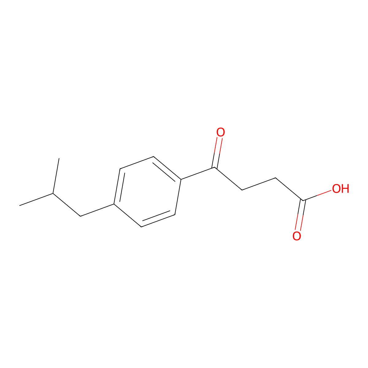 4-(4-Isobutylphenyl)-4-oxobutanoic acid molecular structure, CAS 73120-67-9