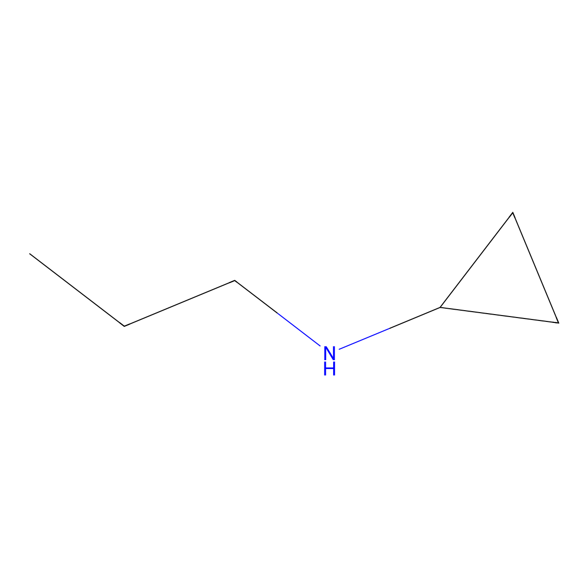 N-Propylcyclopropanamine molecular structure, CAS 73121-93-4