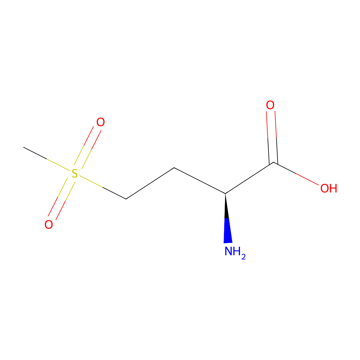 Methionine Sulfone molecular structure, CAS 7314-32-1