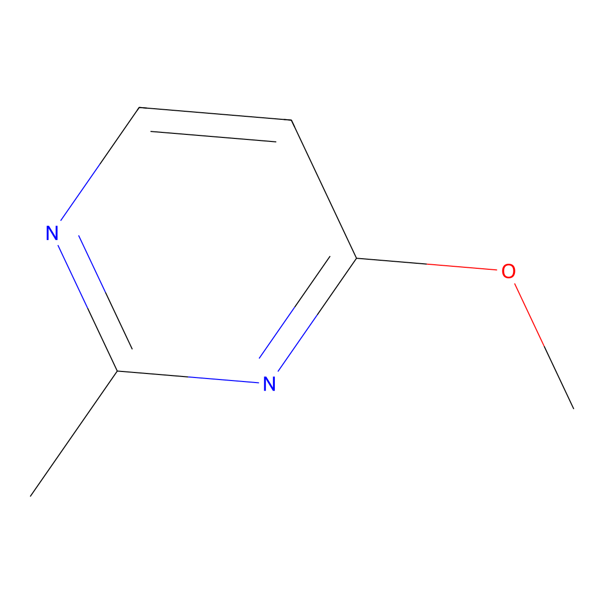 4-Methoxy-2-methylpyrimidine molecular structure, CAS 7314-65-0