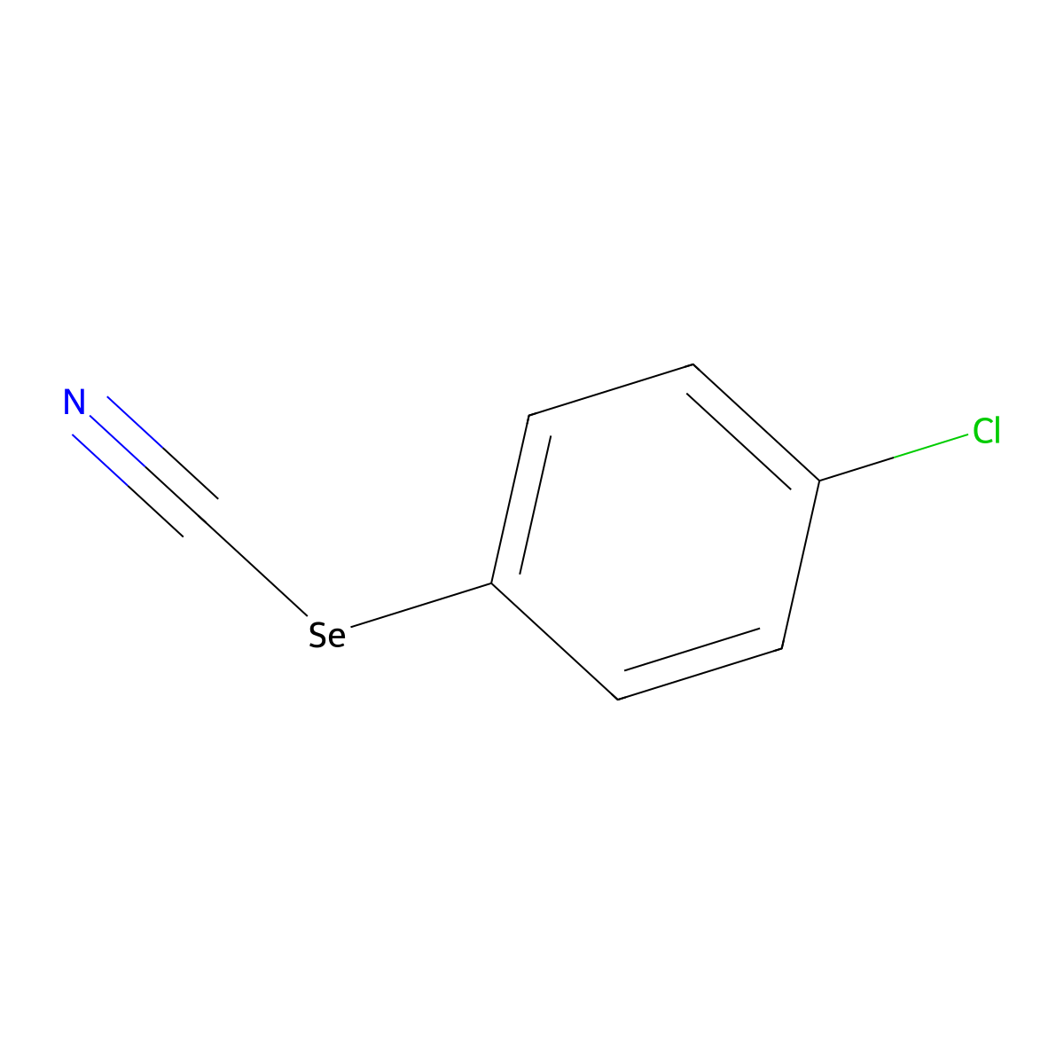(4-Chlorophenyl) selenocyanate molecular structure, CAS 7314-73-0
