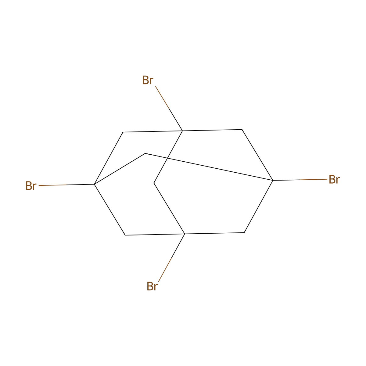 1,3,5,7-Tetrabromoadamantane molecular structure, CAS 7314-86-5